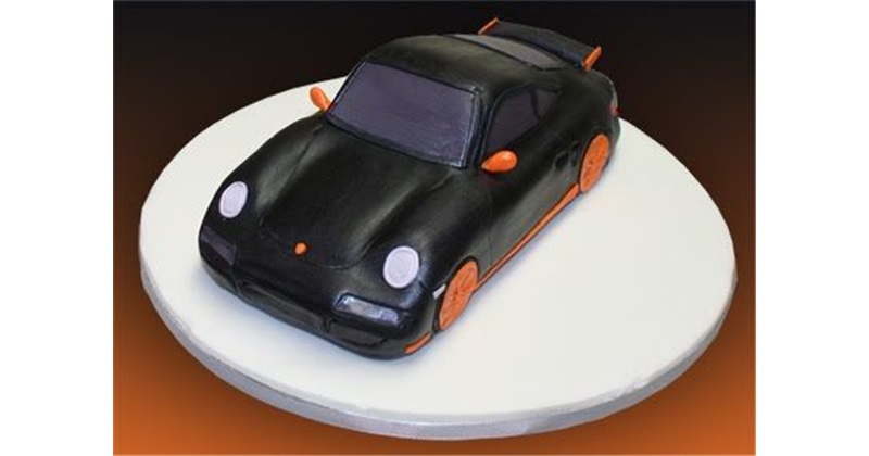 Sports car cake