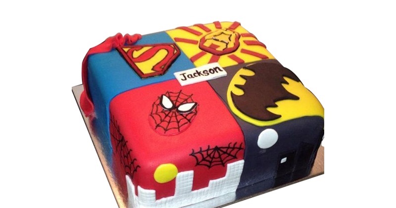 Super Heroes 3rd Birthday Cake - Decorated Cake by Sweets - CakesDecor