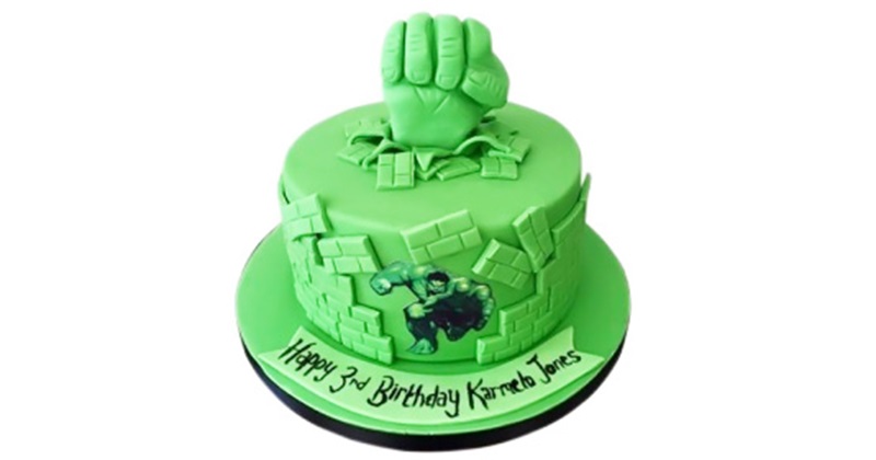 The Incredible Hulk Angry Edible Cake Topper Image ABPID05726 - Walmart.com