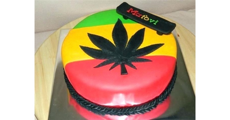 Weed Themed Cake