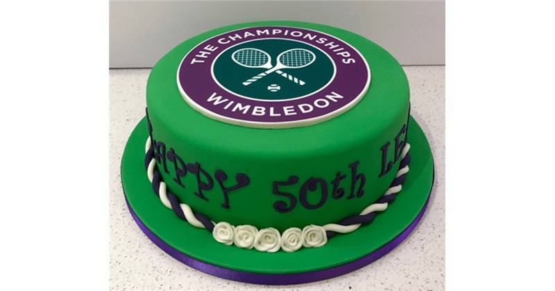 Wimbledon Tennis Theme Cake