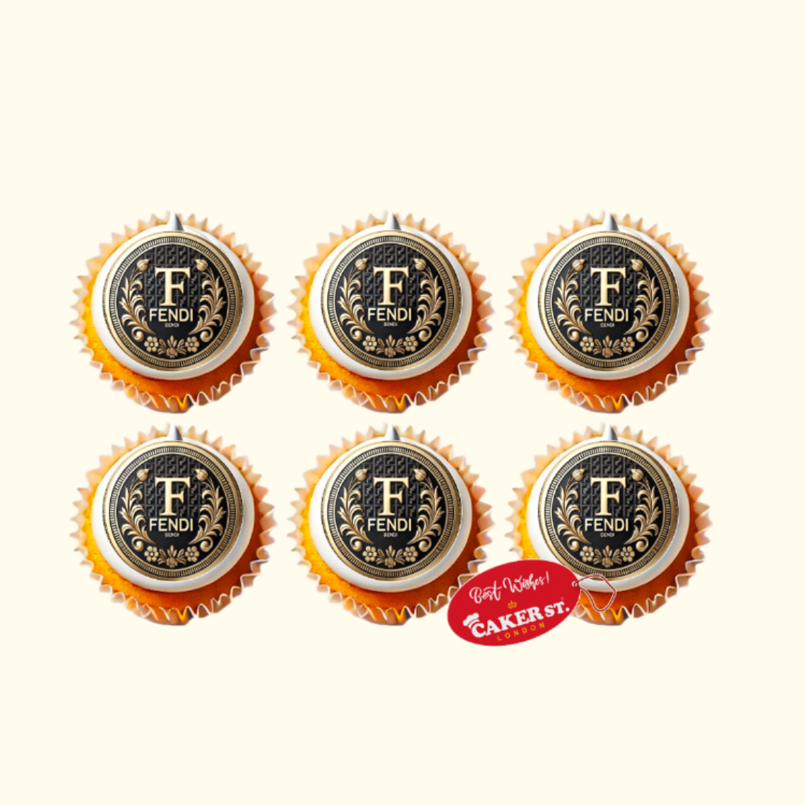 Fendi Themed Cupcakes