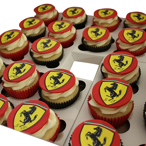 Ferrari Car Theme Cupcakes