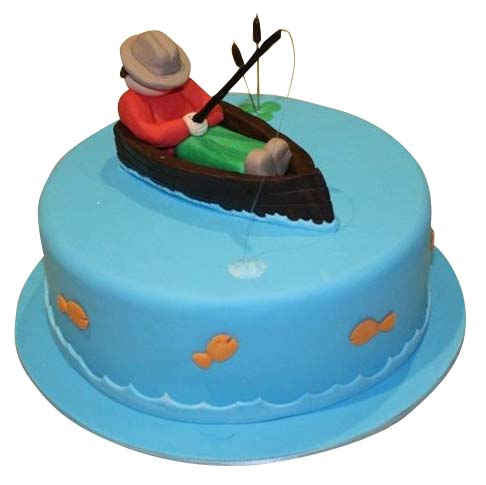 Fishing Theme Cake