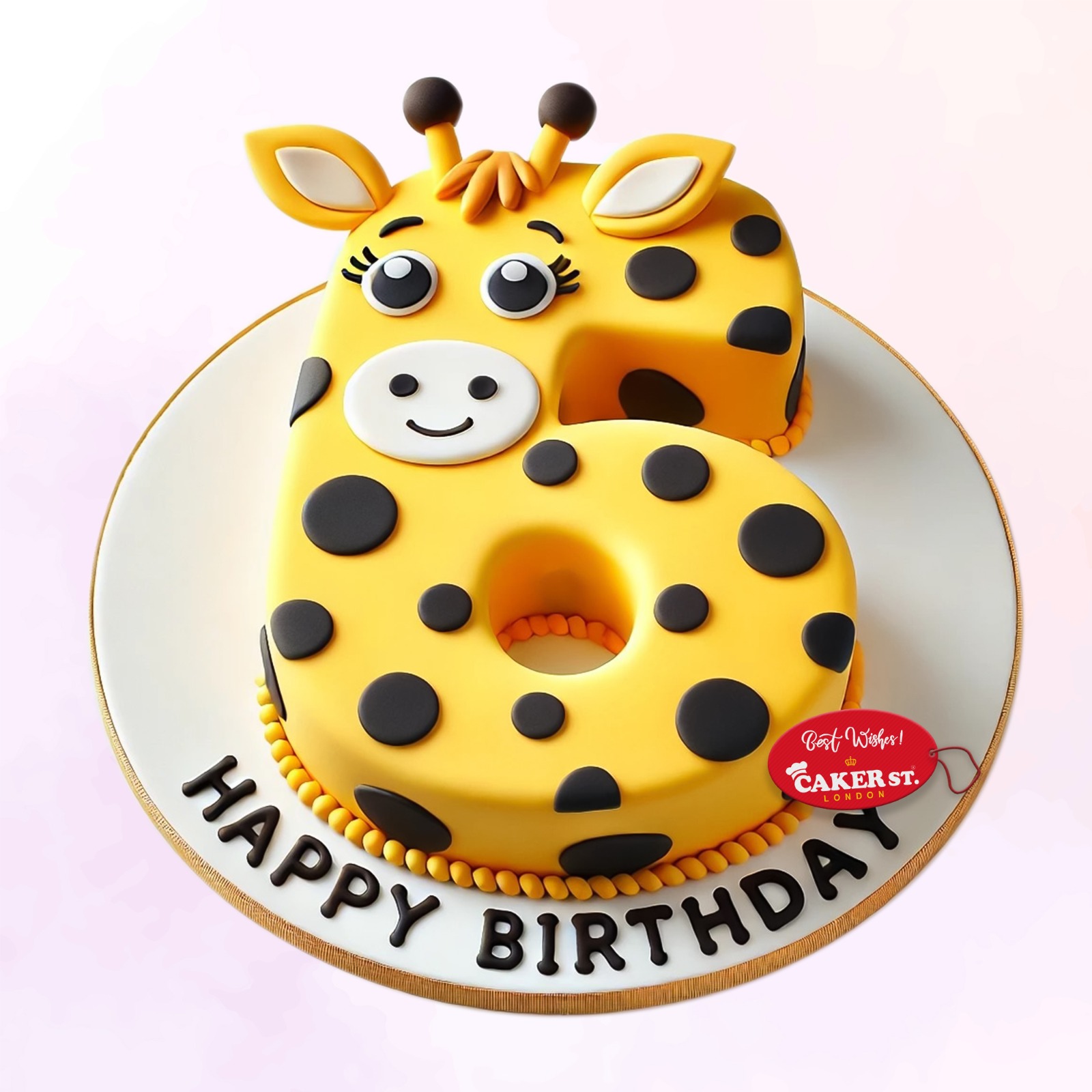 Giraffe Birthday Cake 