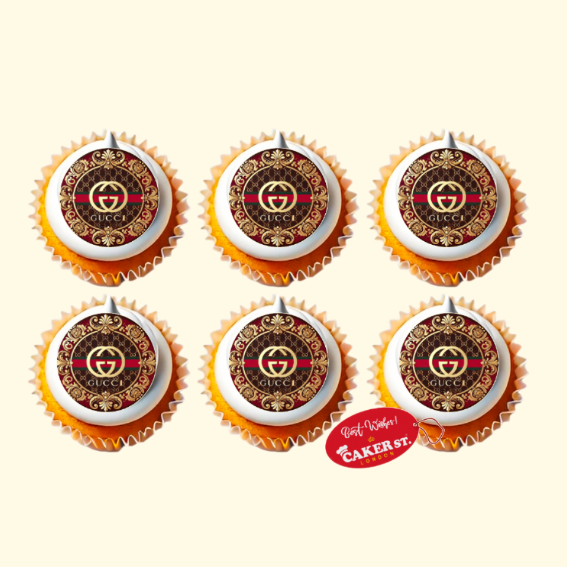 Gucci Themed Cupcakes