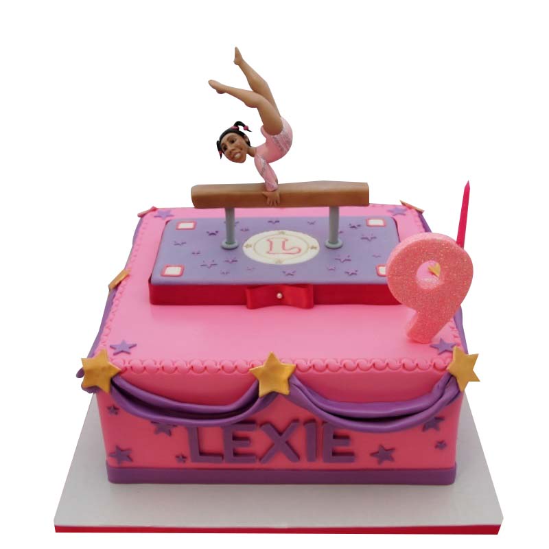 Gymnastic Girl - Birthday Cake Topper - PGFactory.ie