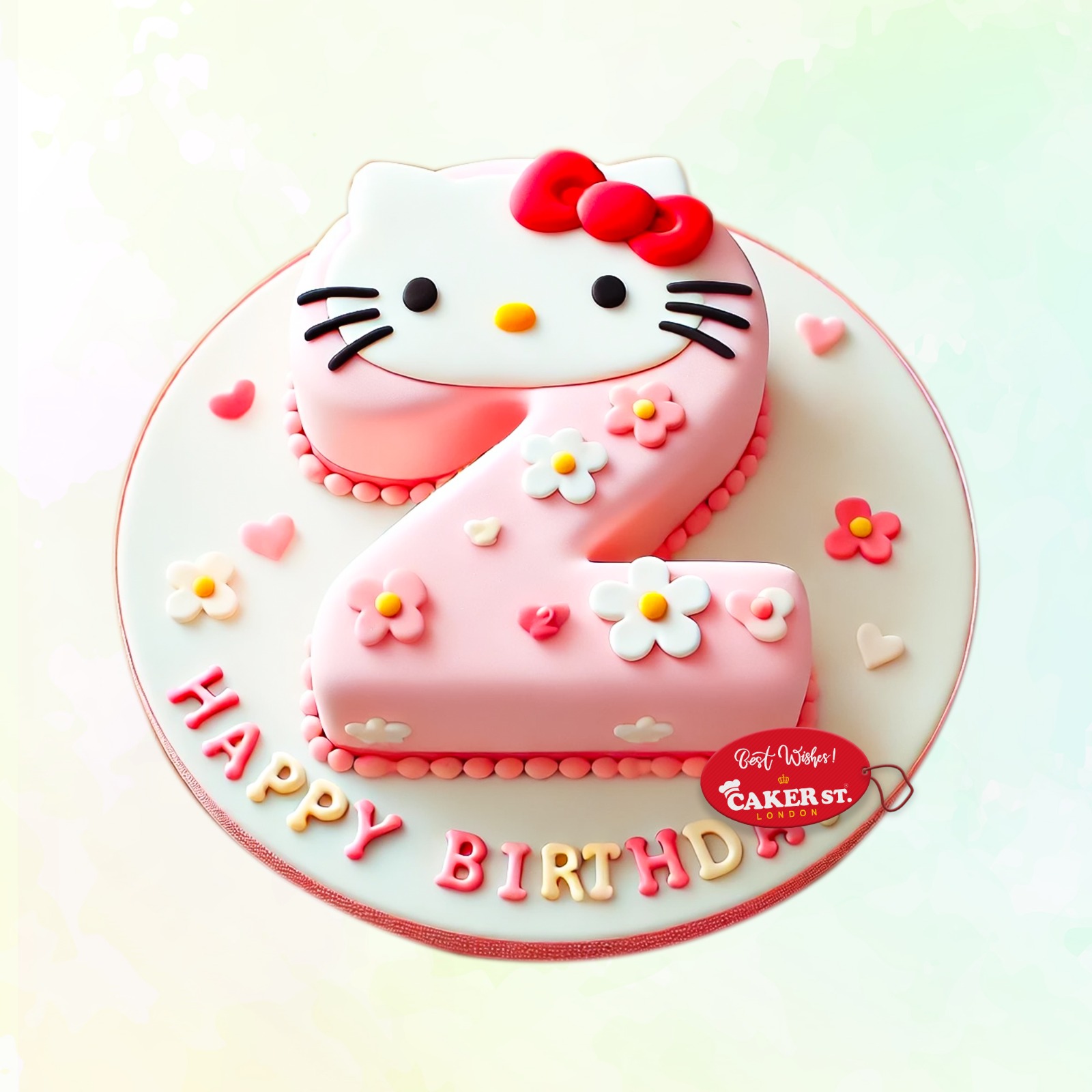 Hello Kitty 2nd bIrthday Cake For Girls