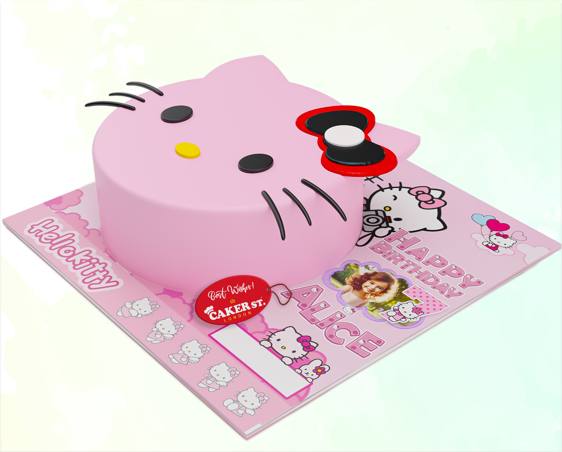 Hello Kitty  Themed Birthday Cake 