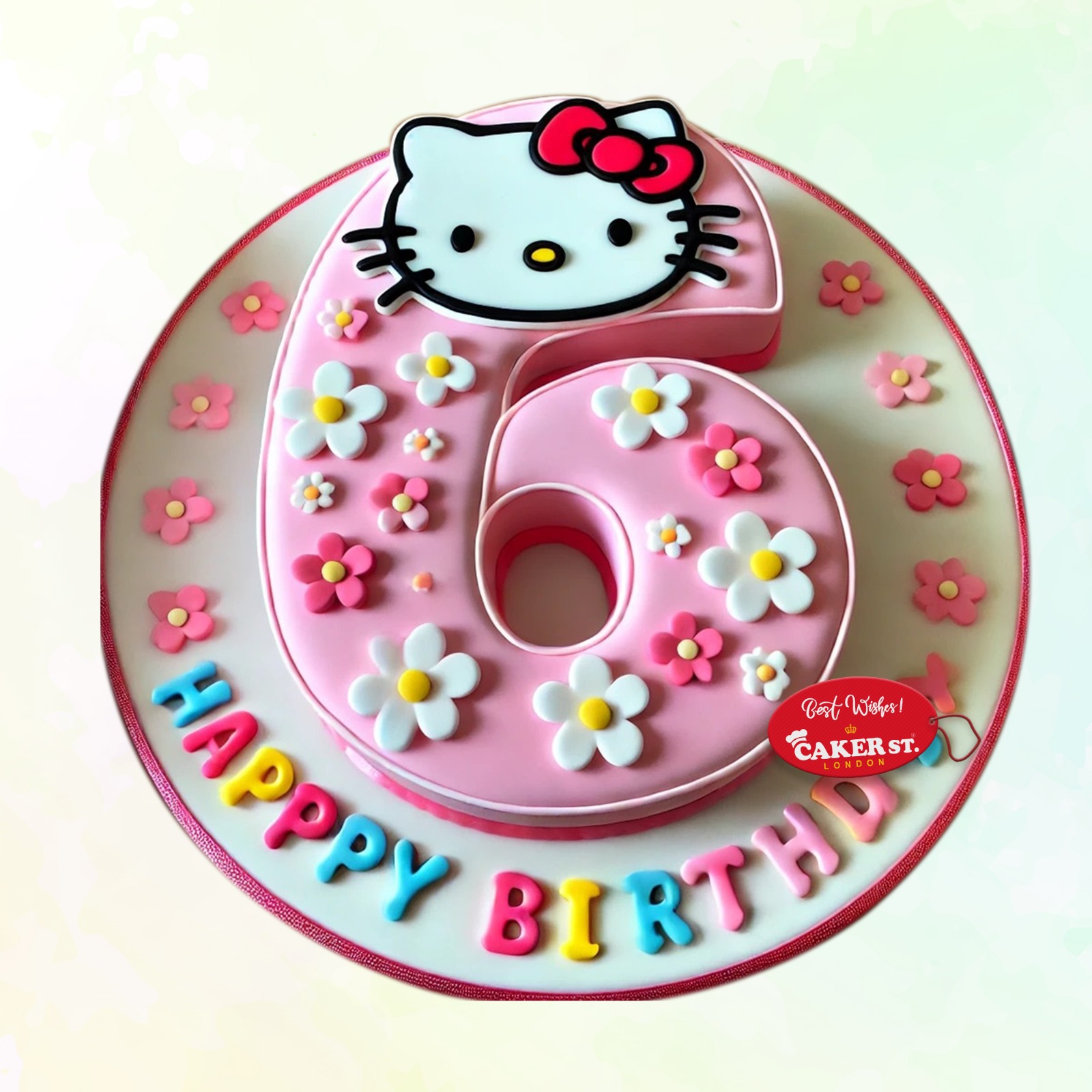 Hello Kitty Themed Birthday Cake 