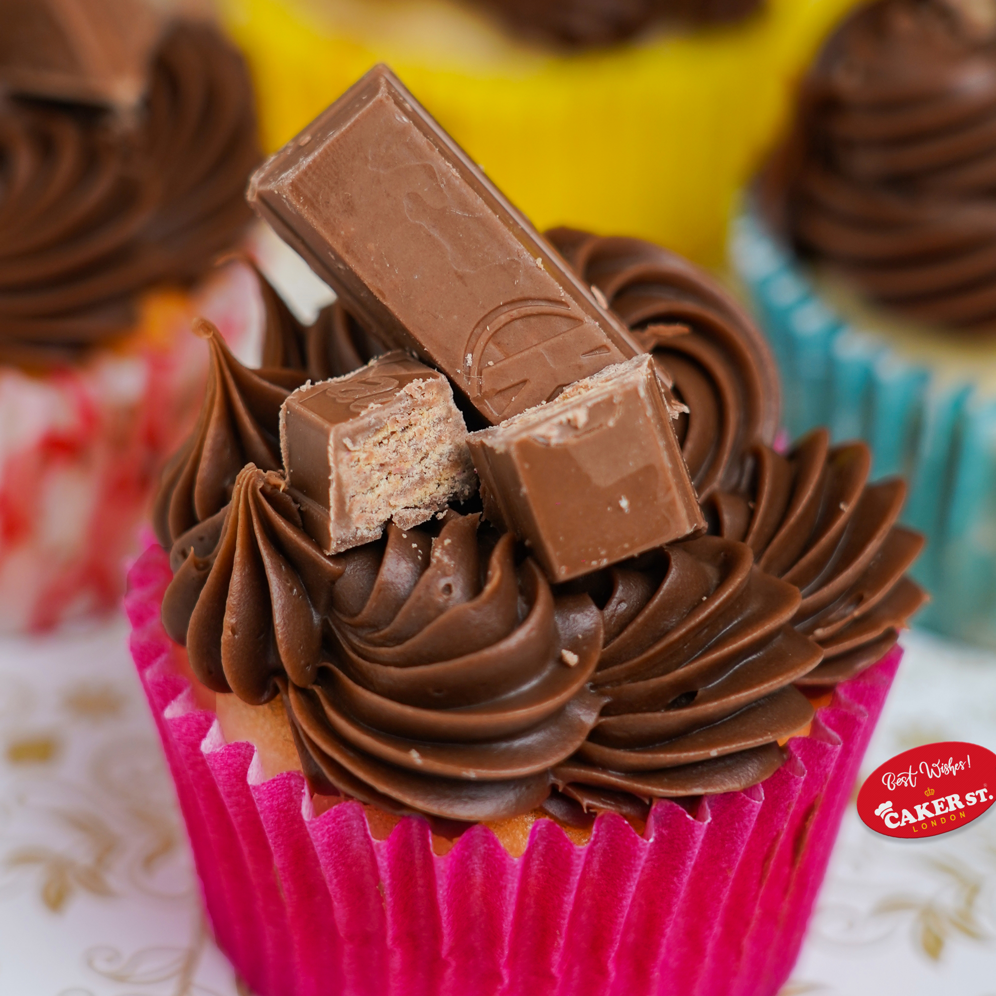 KitKat Crunch Cupcakes