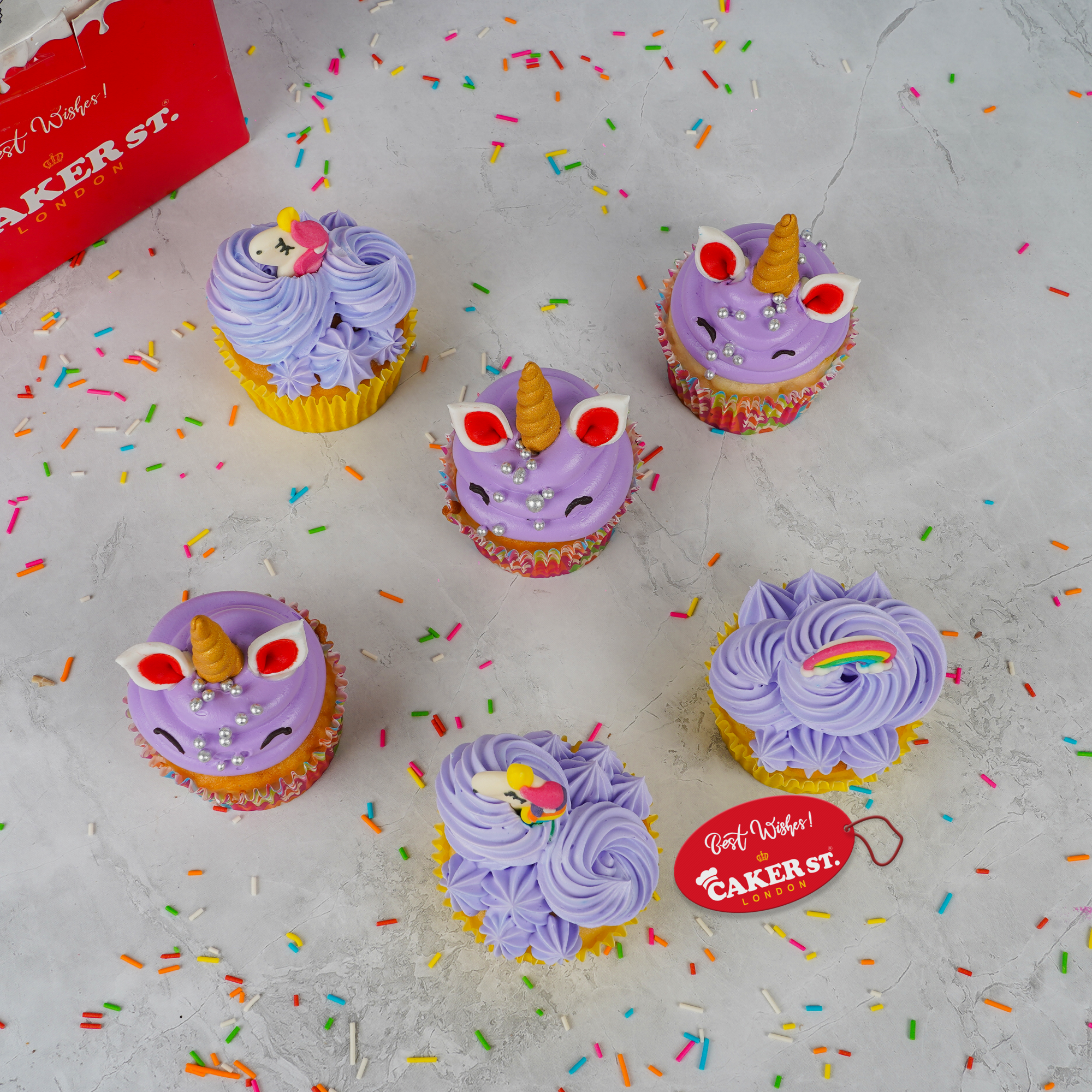 Lavender Unicorn Delights Cupcakes