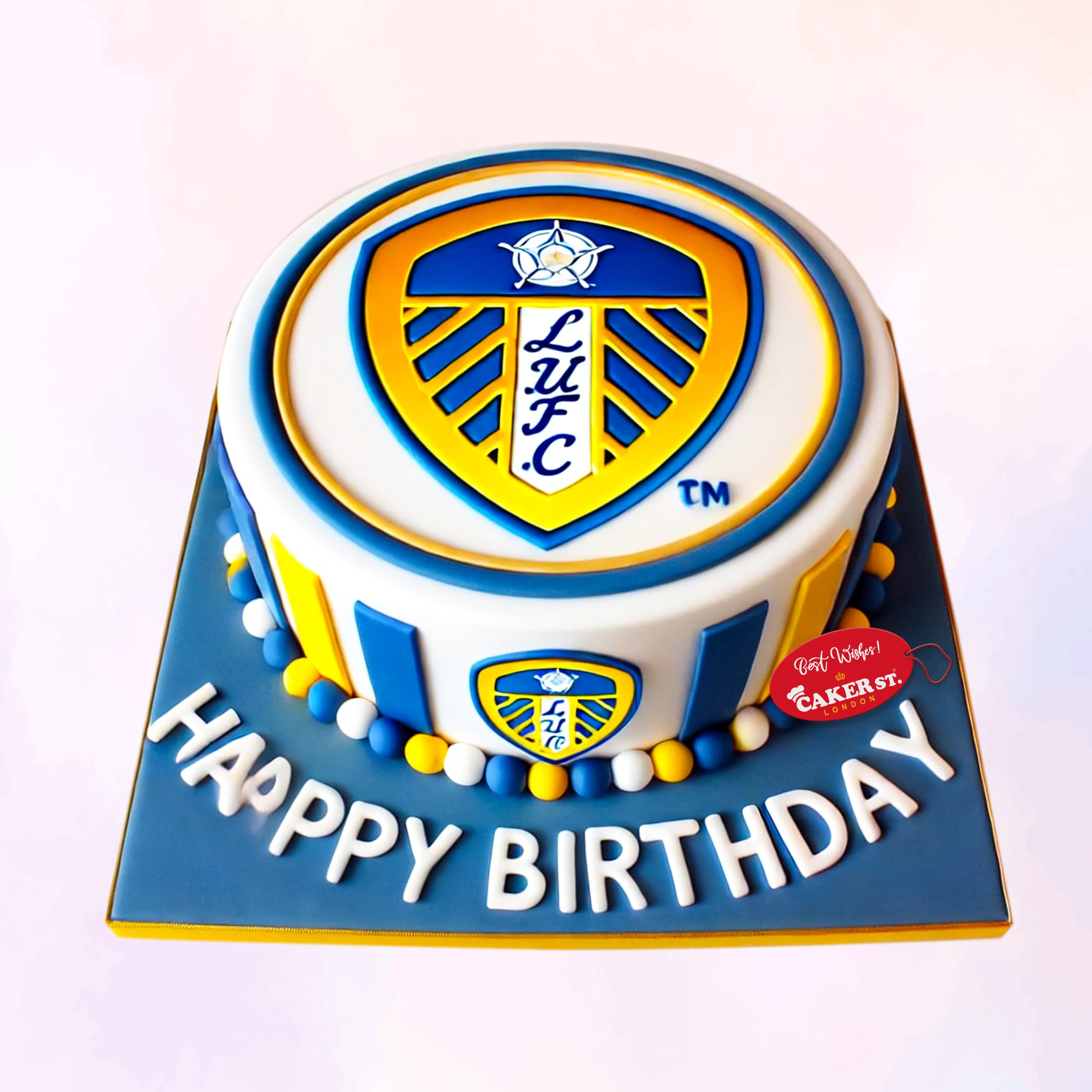 Leeds United birthday cake