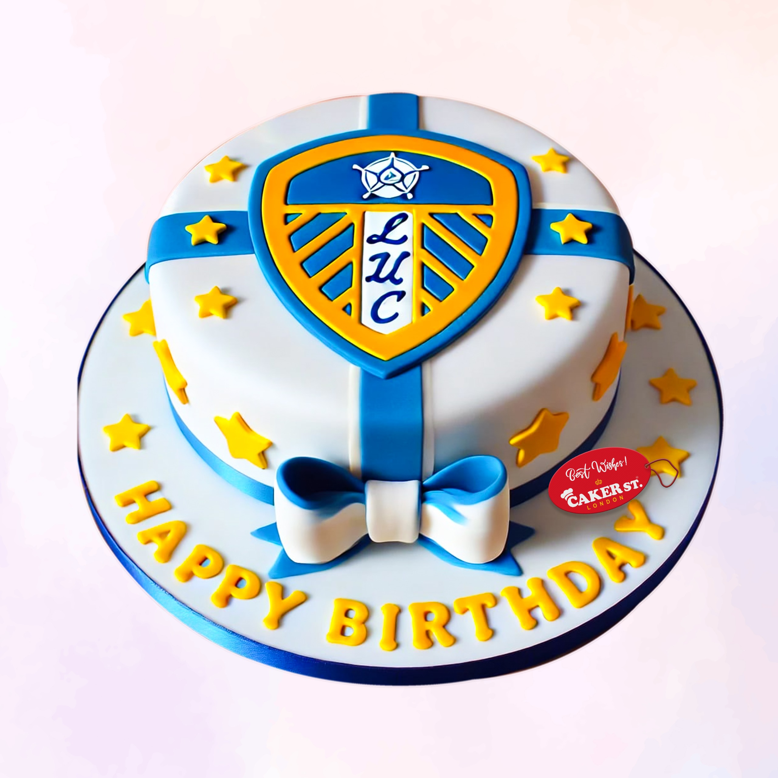 Leeds United Football birthday cake