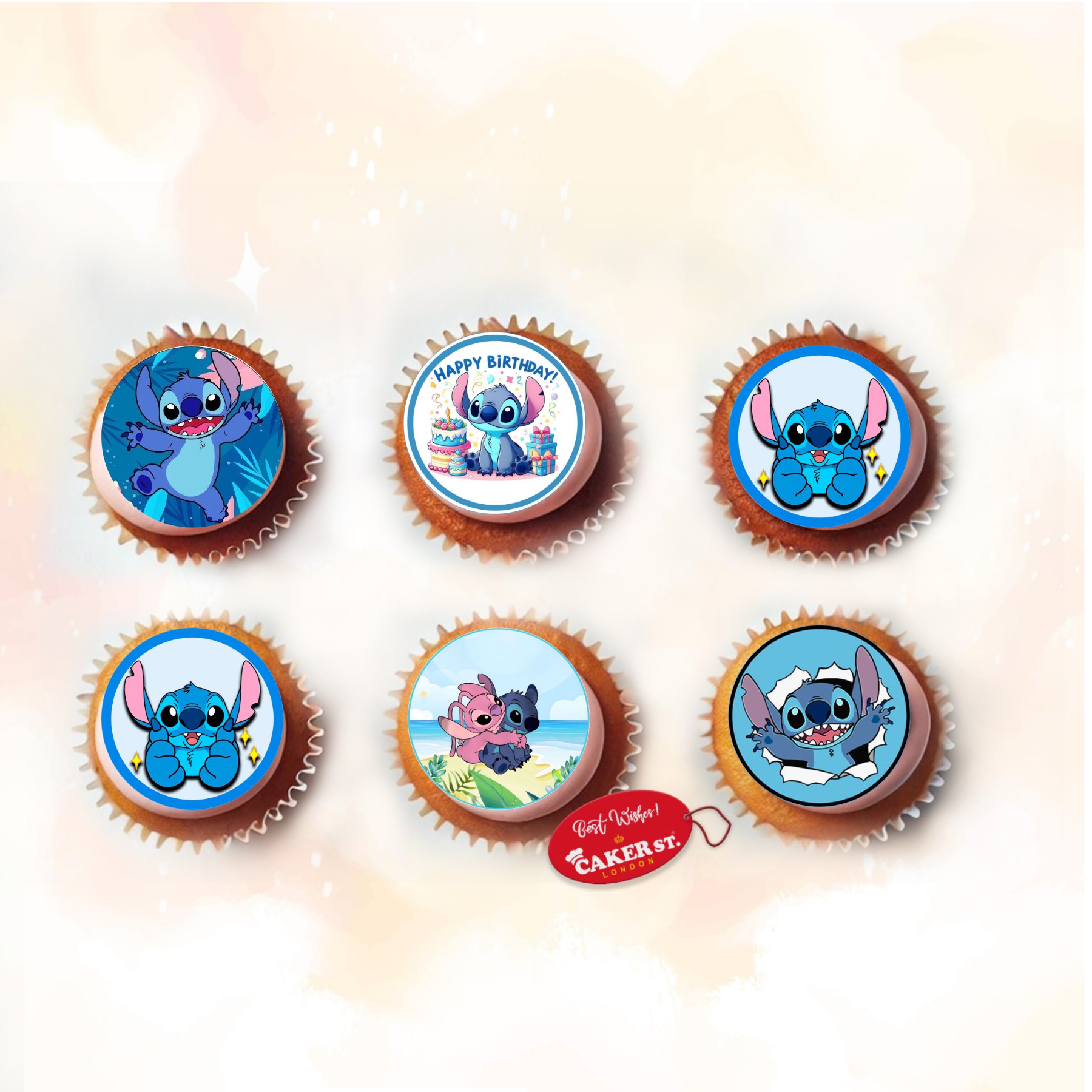 Lilo & Stich Themed Cupcakes