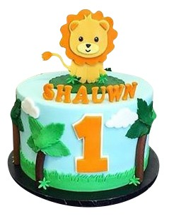 Lion Birthday Cake