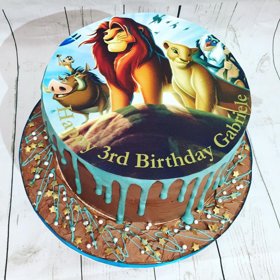 Lion King Themed Birthday Cake For Kids