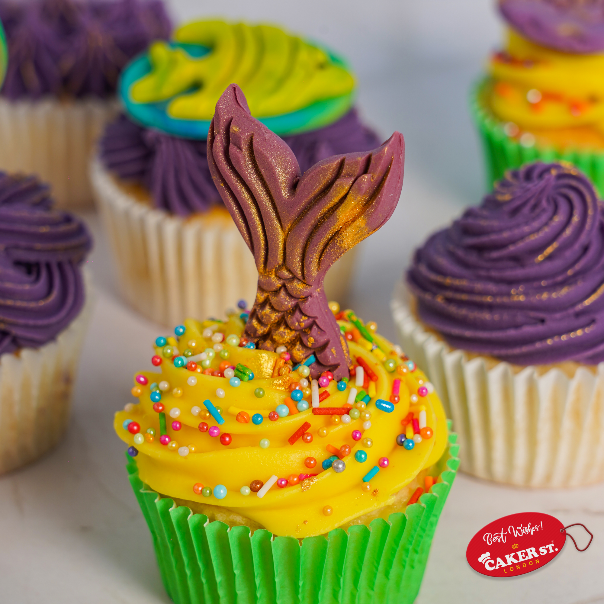 Little Mermaid Fantasy Cupcakes