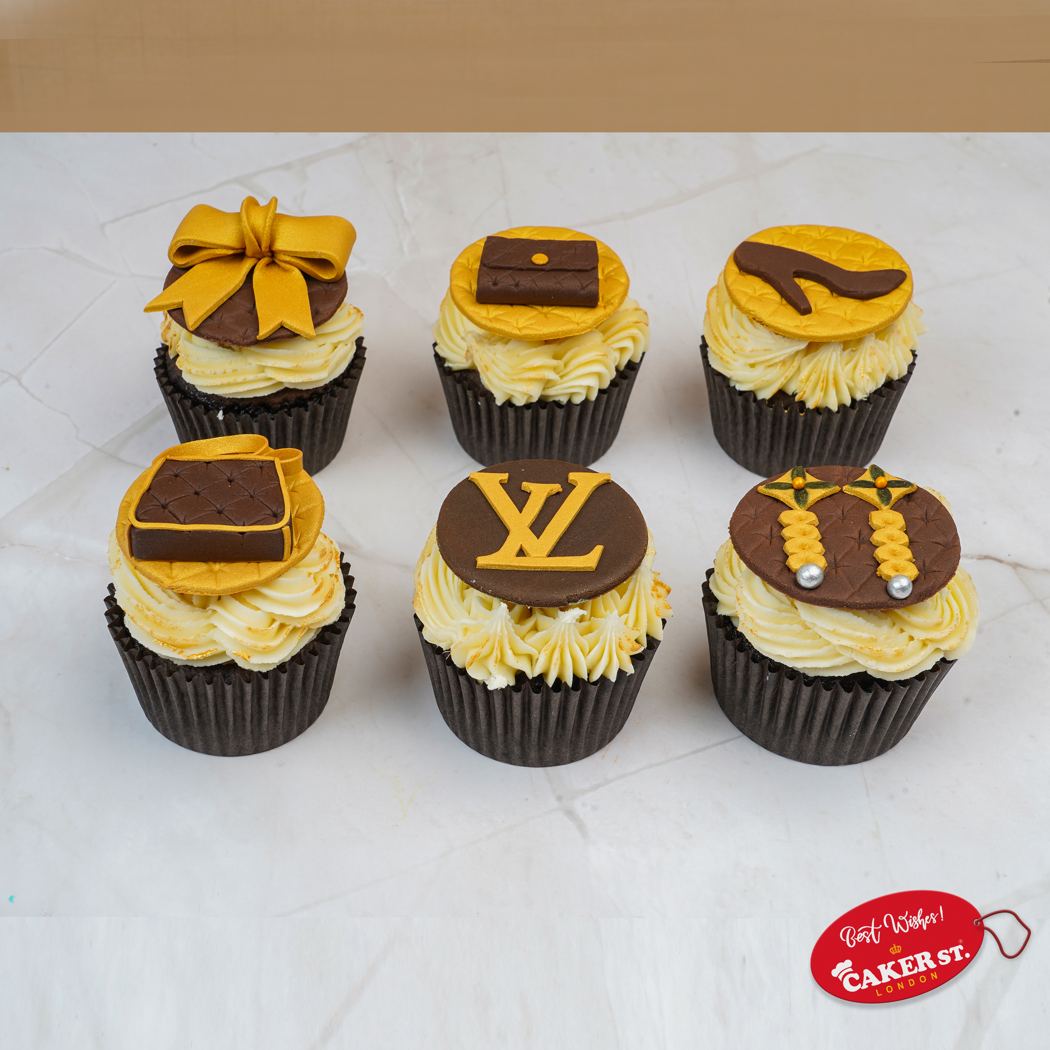 LV Fashion Elegance Cupcakes