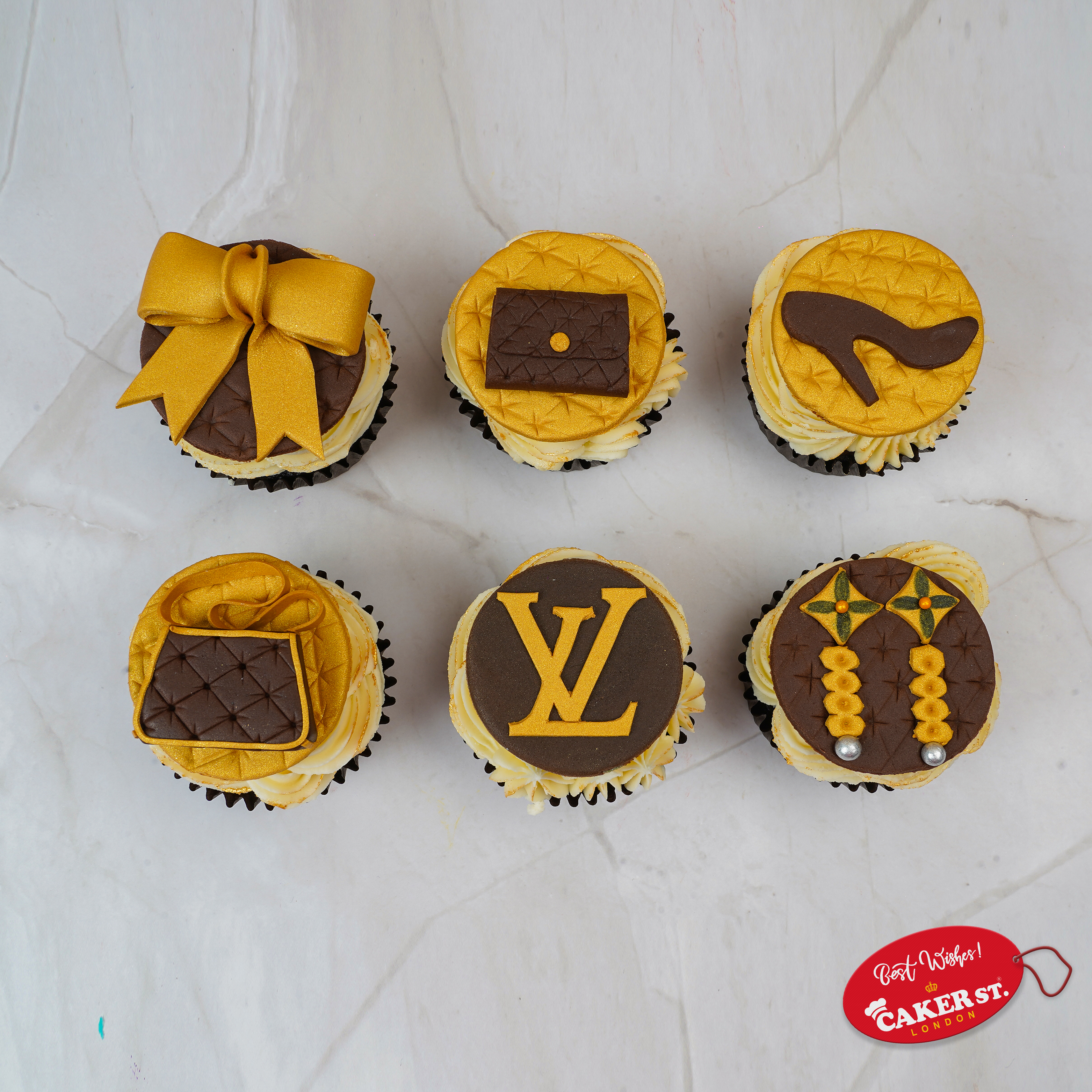 LV Fashion Elegance Cupcakes