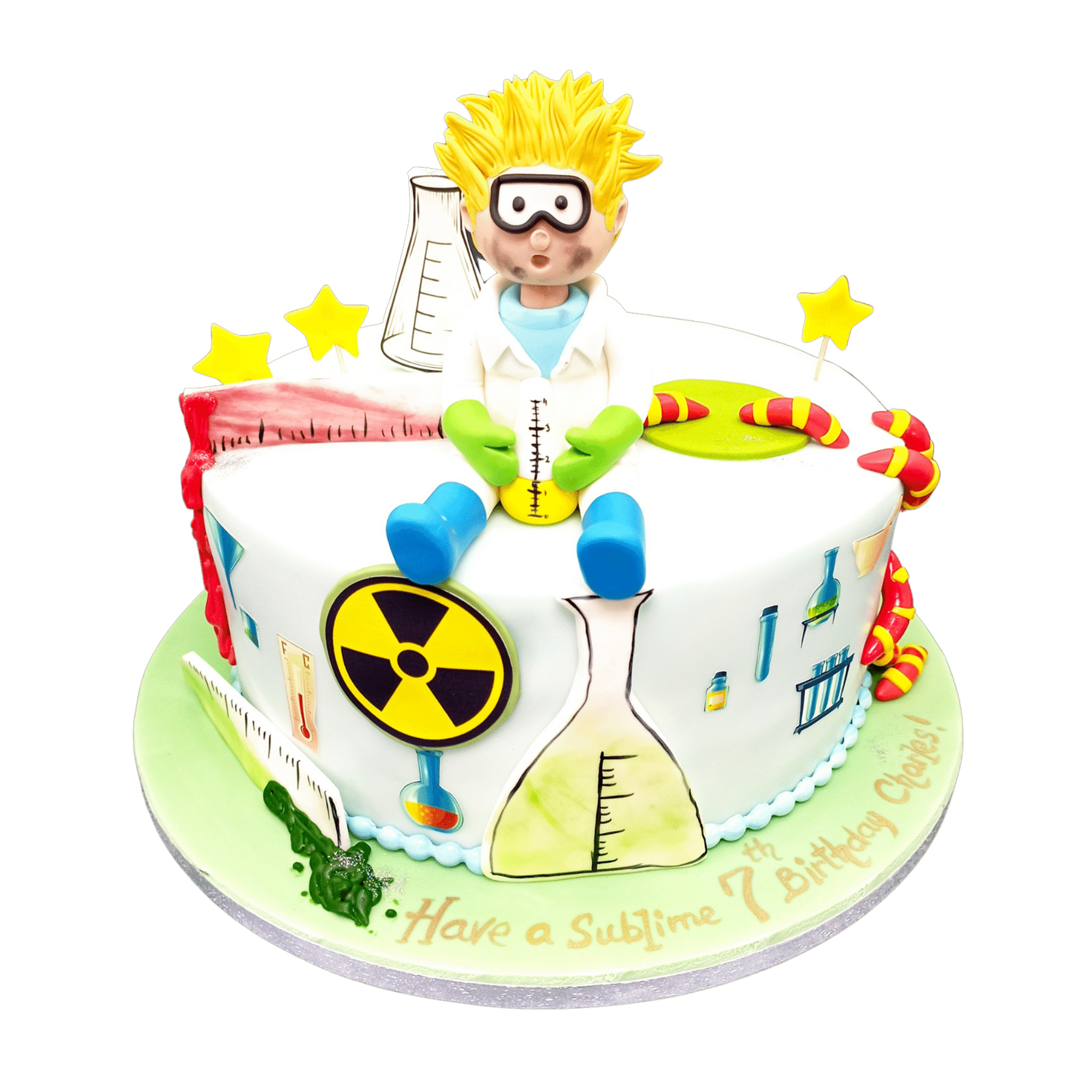 Mad scientist cake