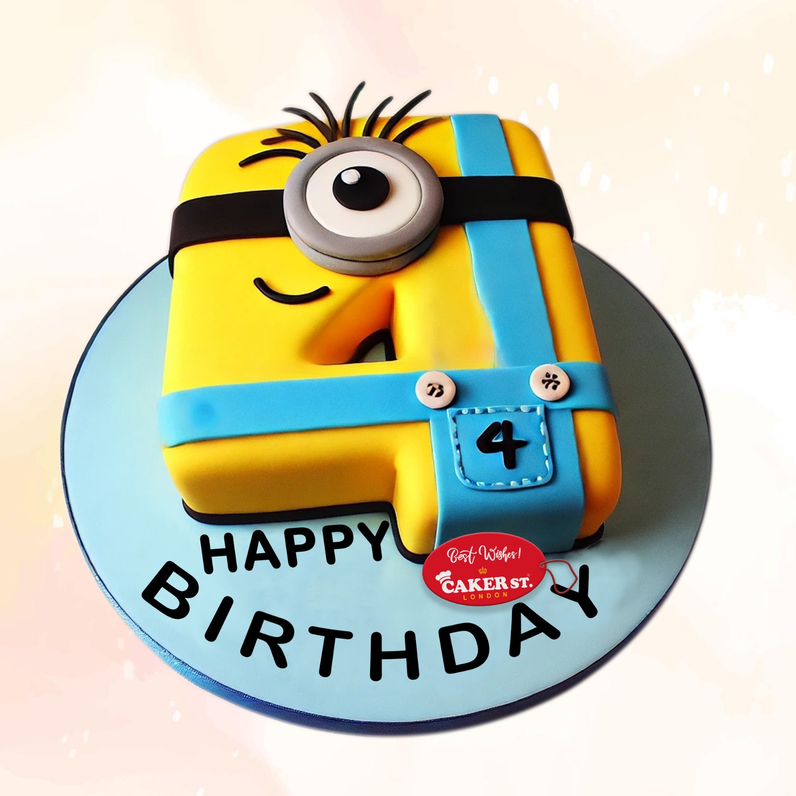 Minion 4th Birthday Cake For Boys