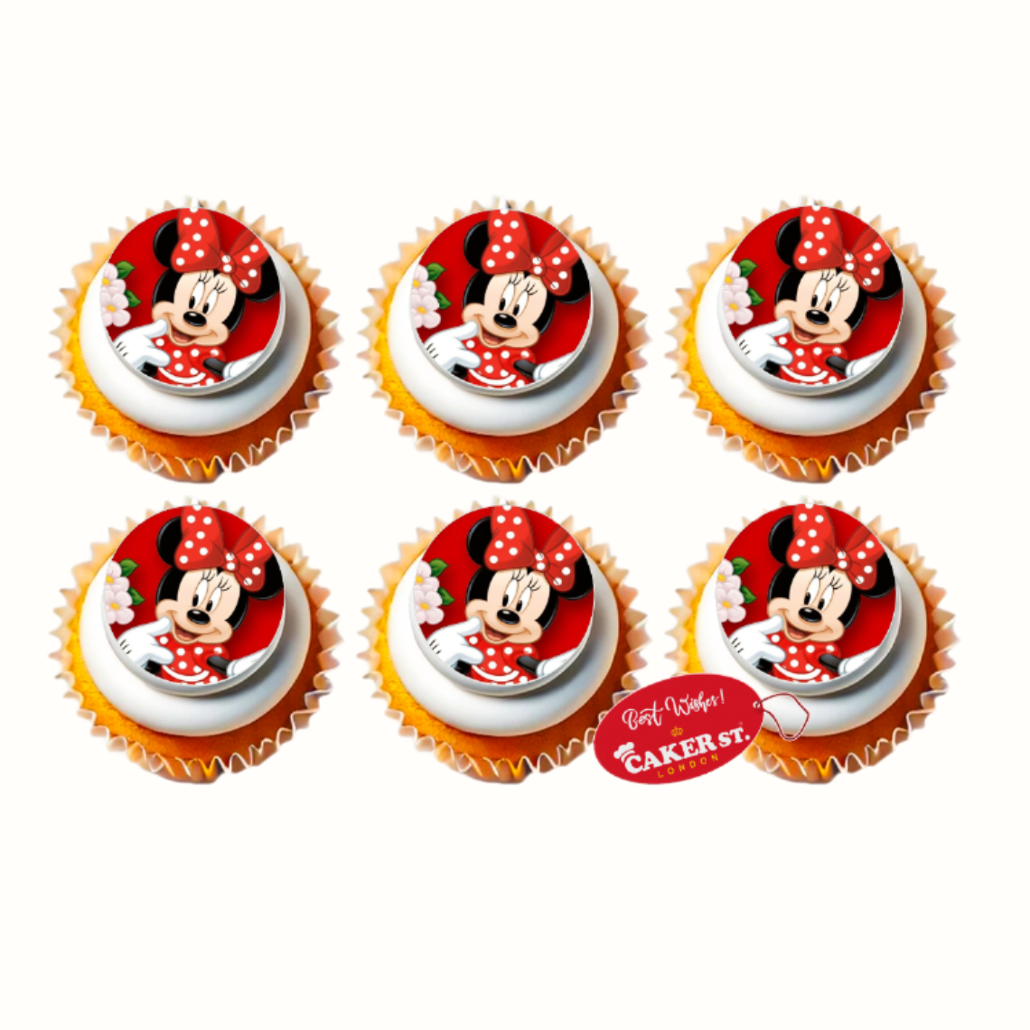 Minnie Mouse Themed Cupcakes