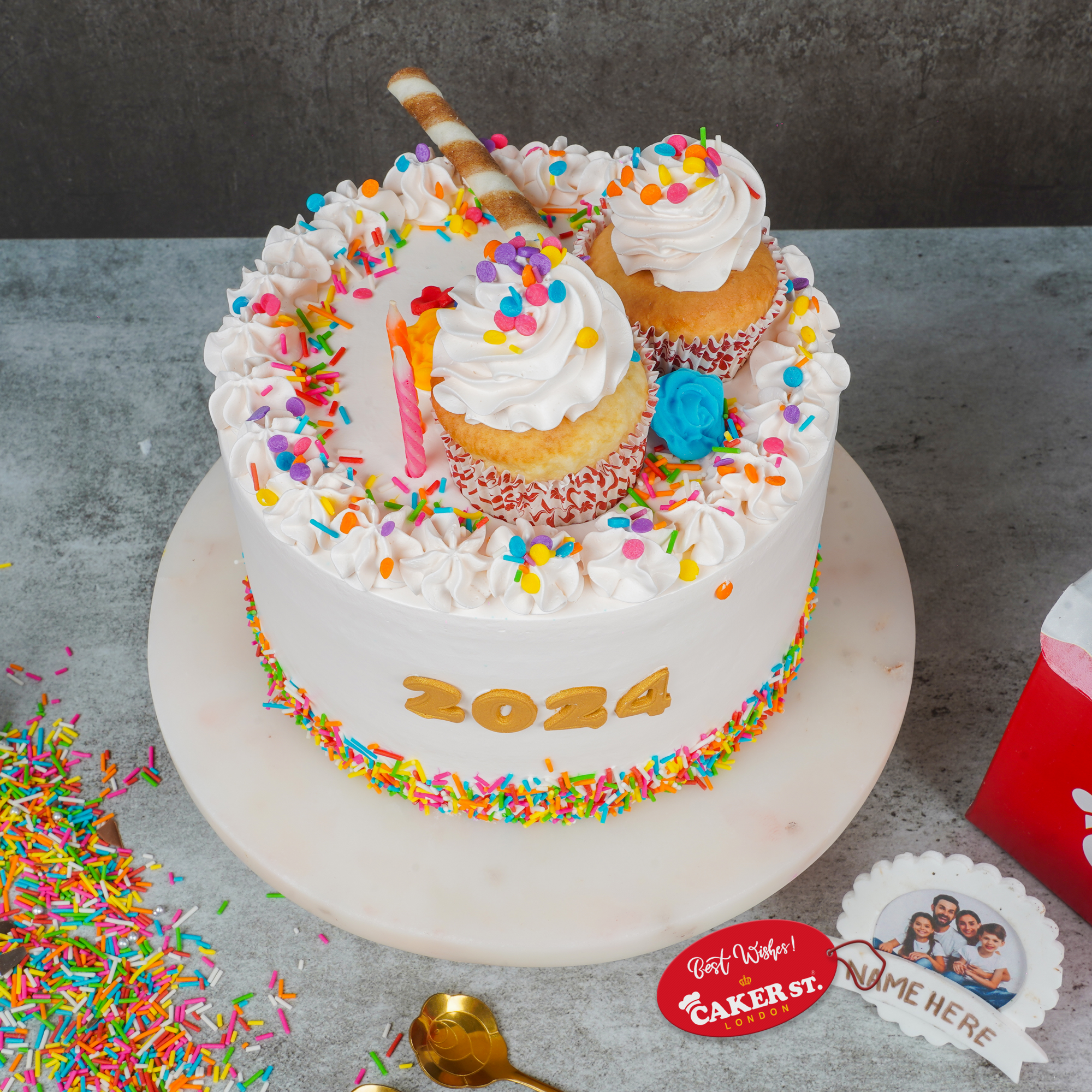 New Year’s Eve Extravaganza Cake