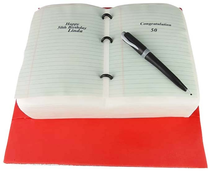 Note Book Cake 