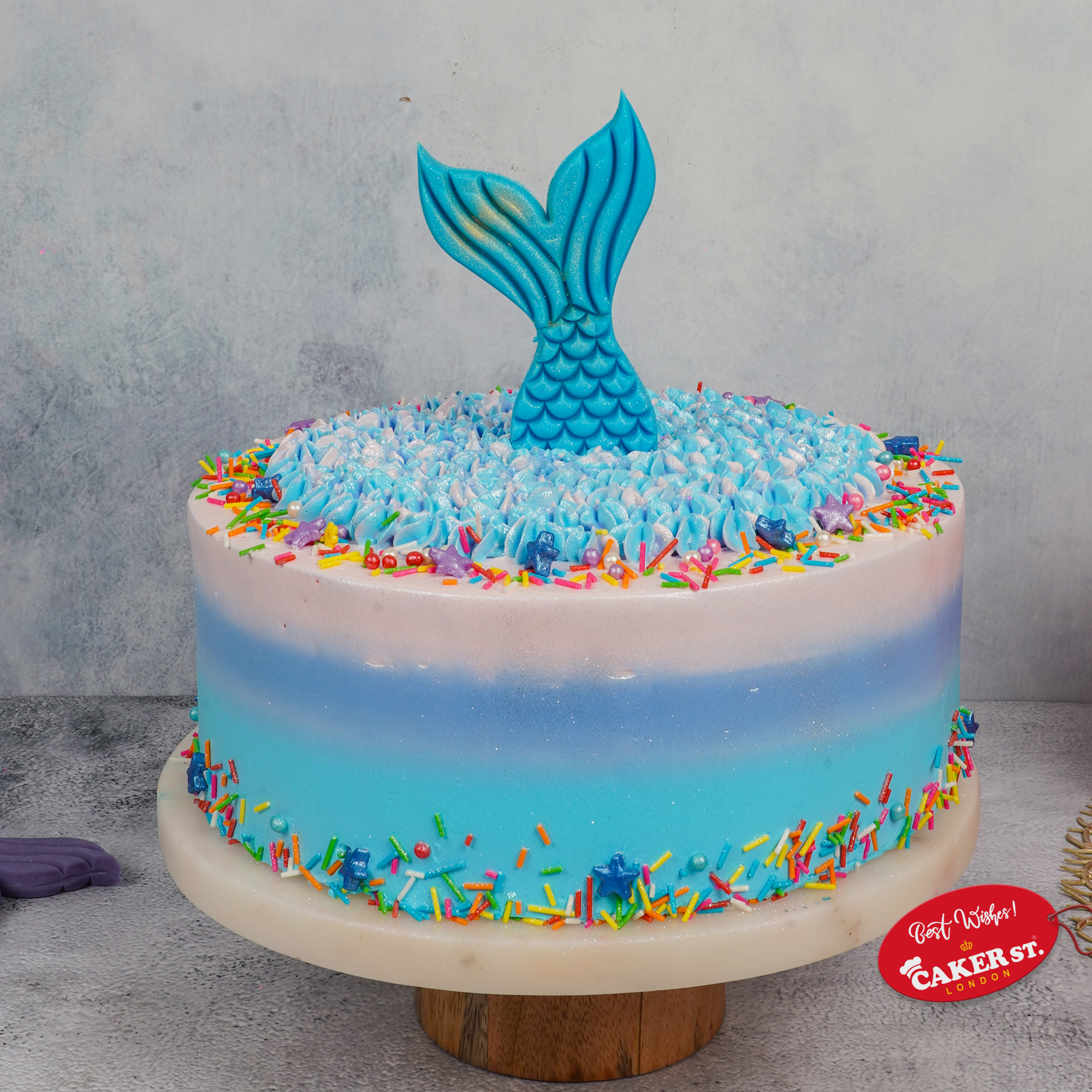 Ocean’s Whisper Mermaid Cake