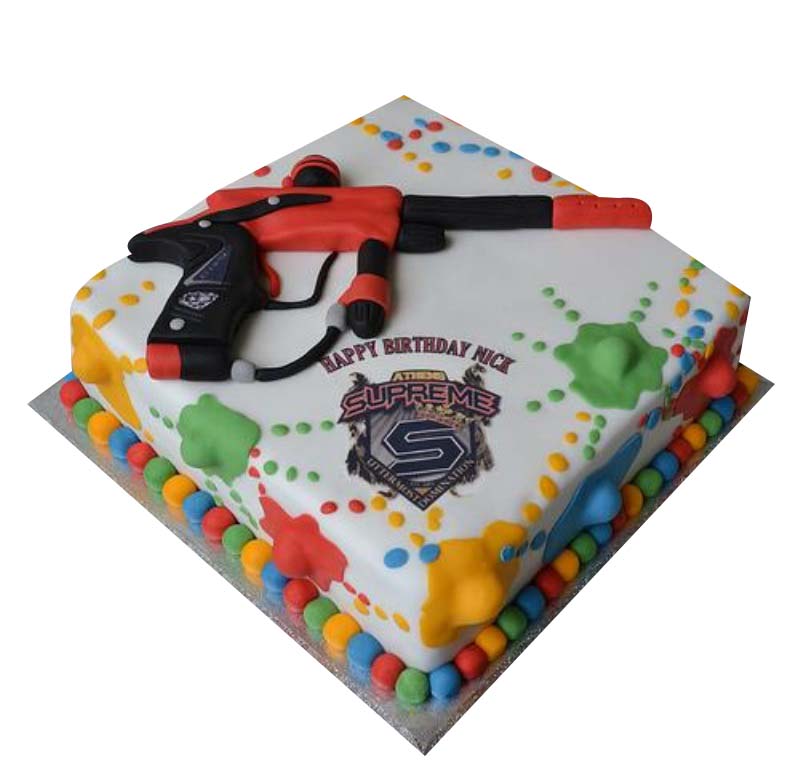 Paintball cake