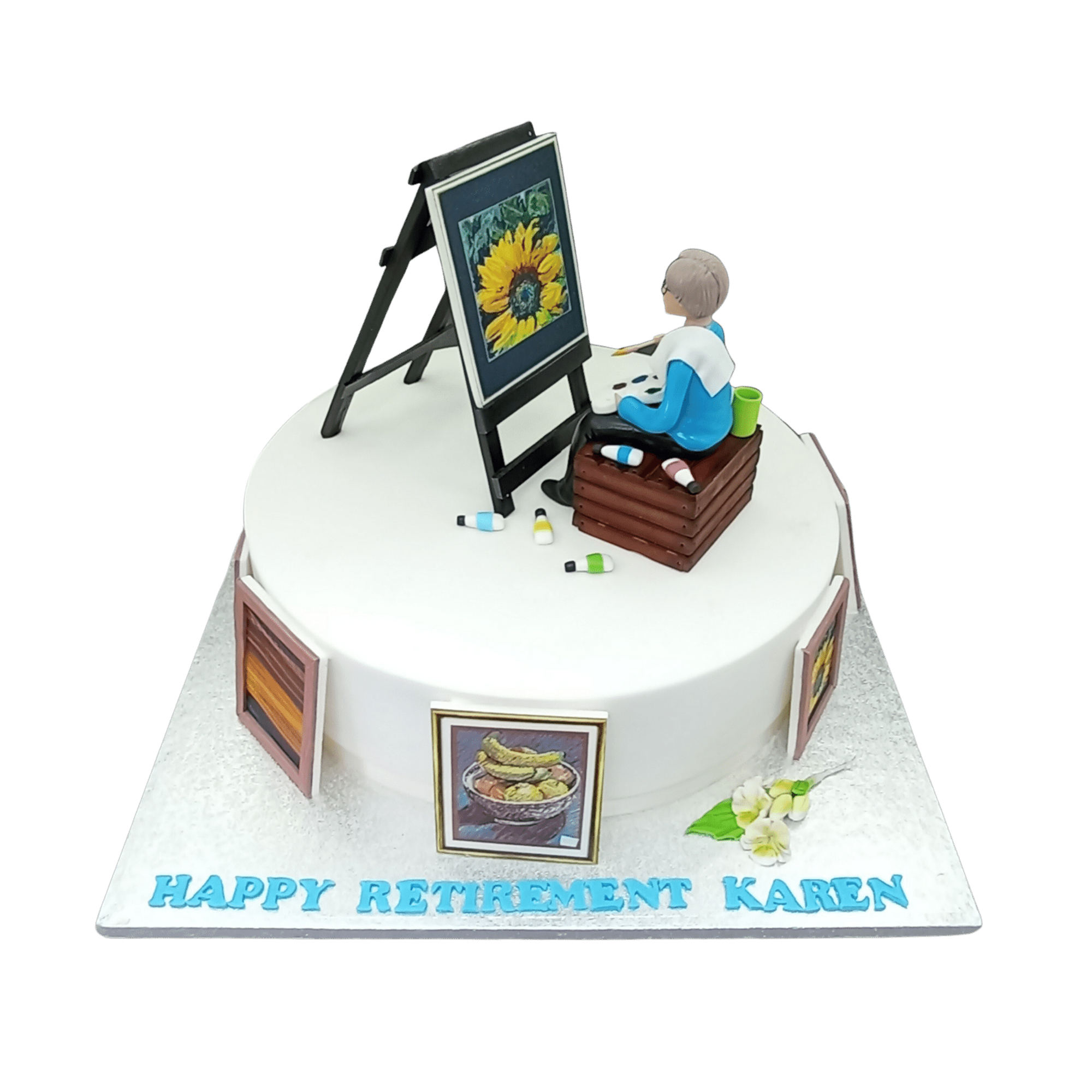 Painter Themed Cake 