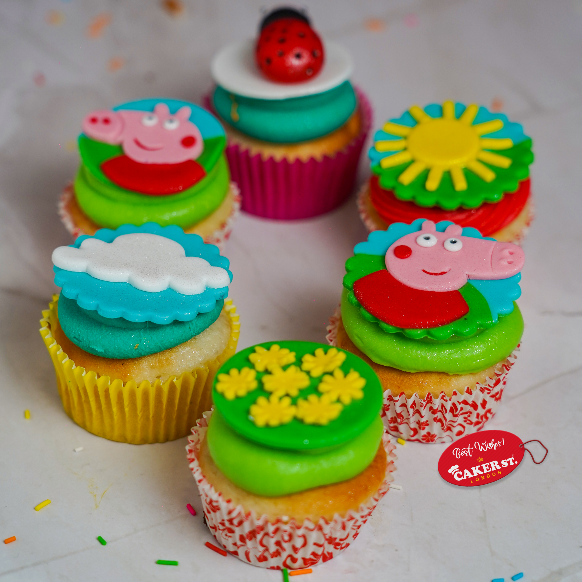 Peppa Pig Picnic Cupcakes