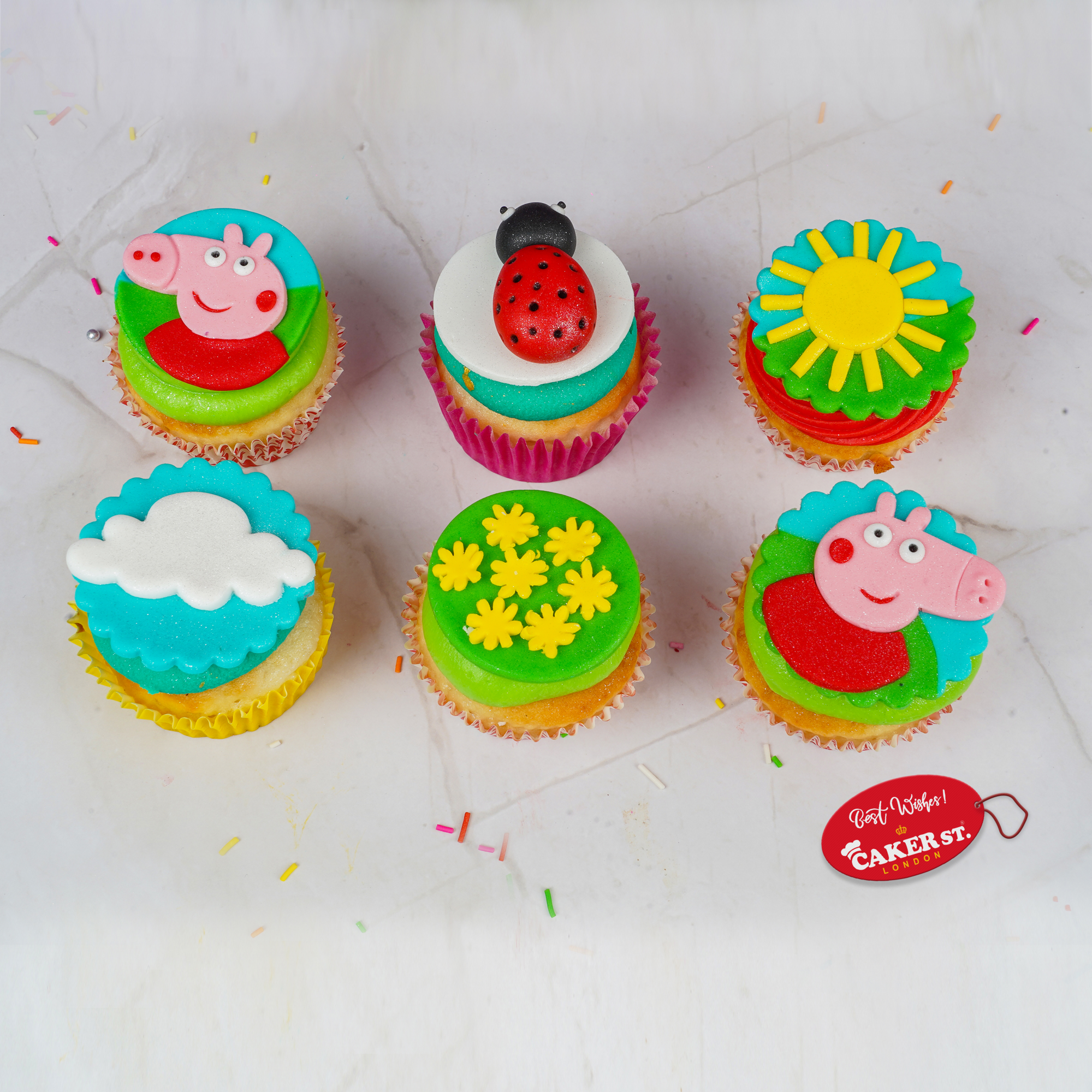 Peppa Pig Picnic Cupcakes