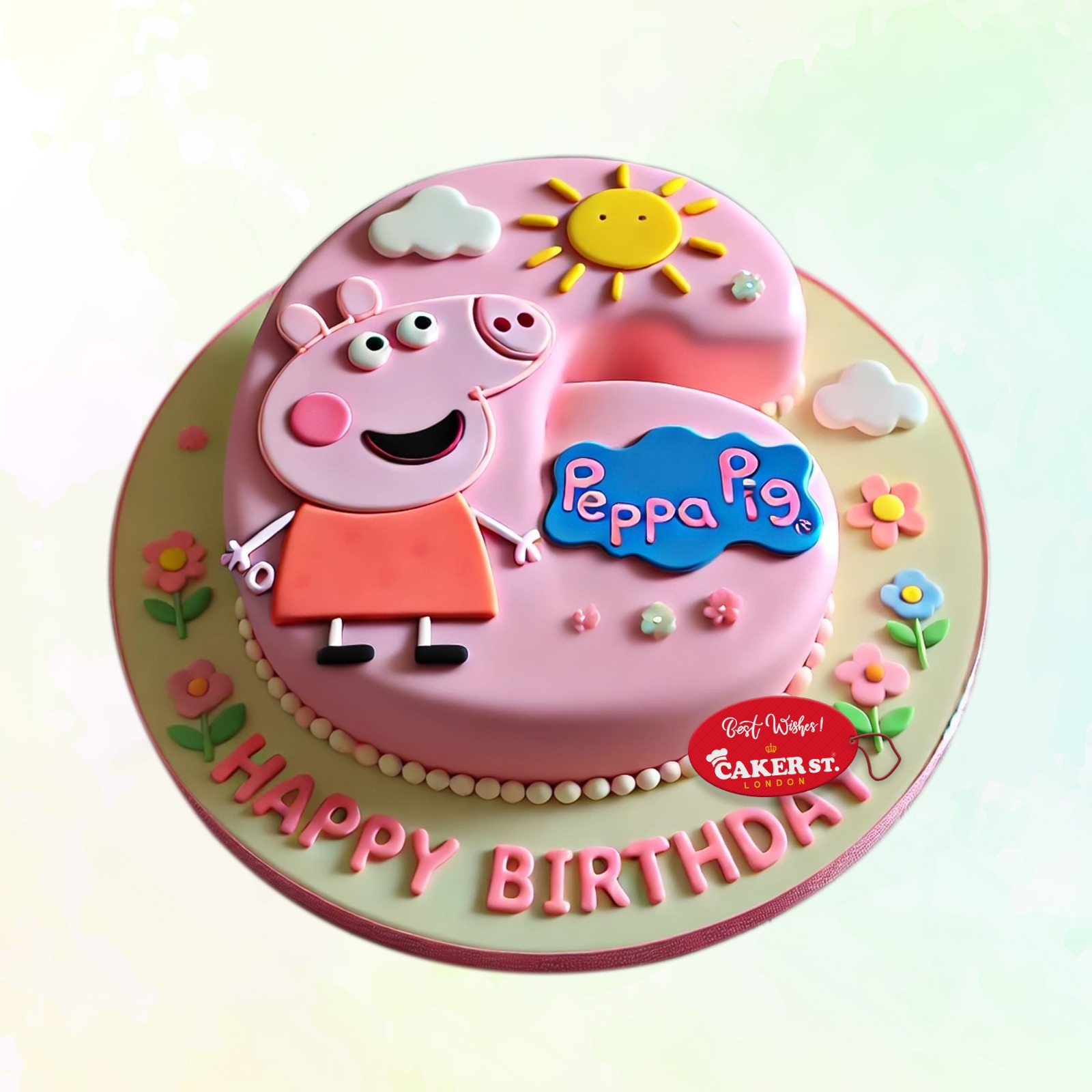 Peppa Pig Themed Birthday Cake