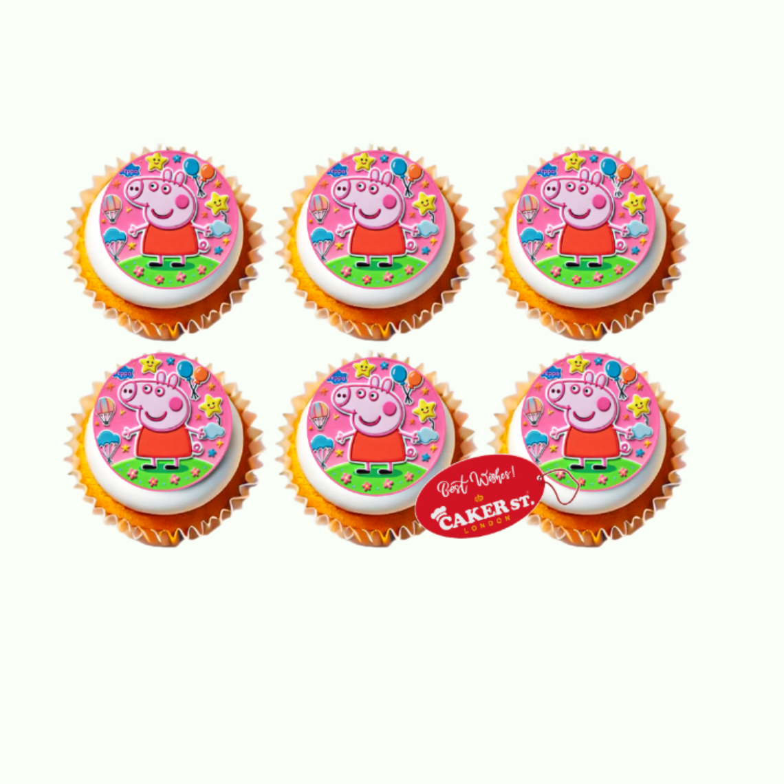 Peppa Pig Themed Cupcakes