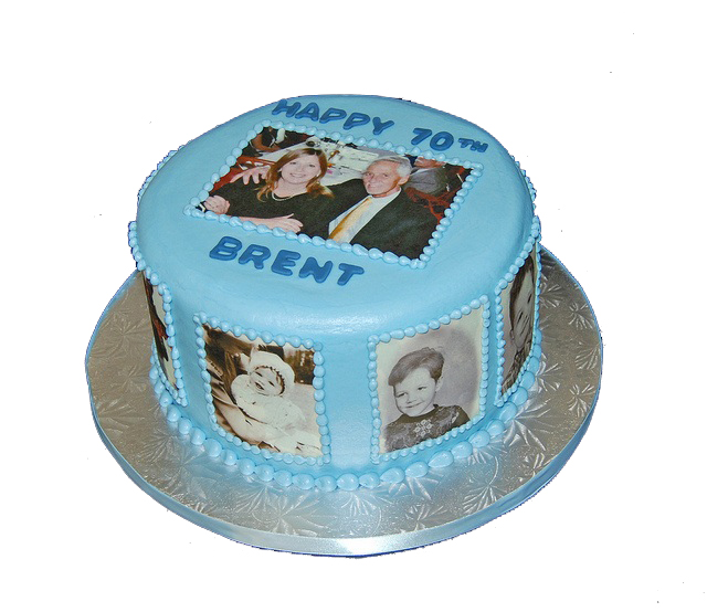 Sculpted Number with Photo Collage - Empire Cake