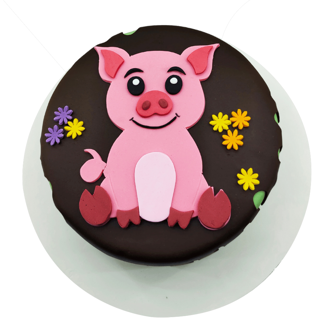 Pig Birthday Cake