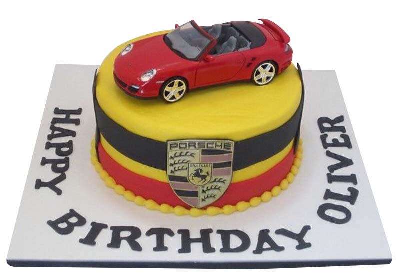 Porche 911 Turbo Car Cake Tutorial Promo - YouTube