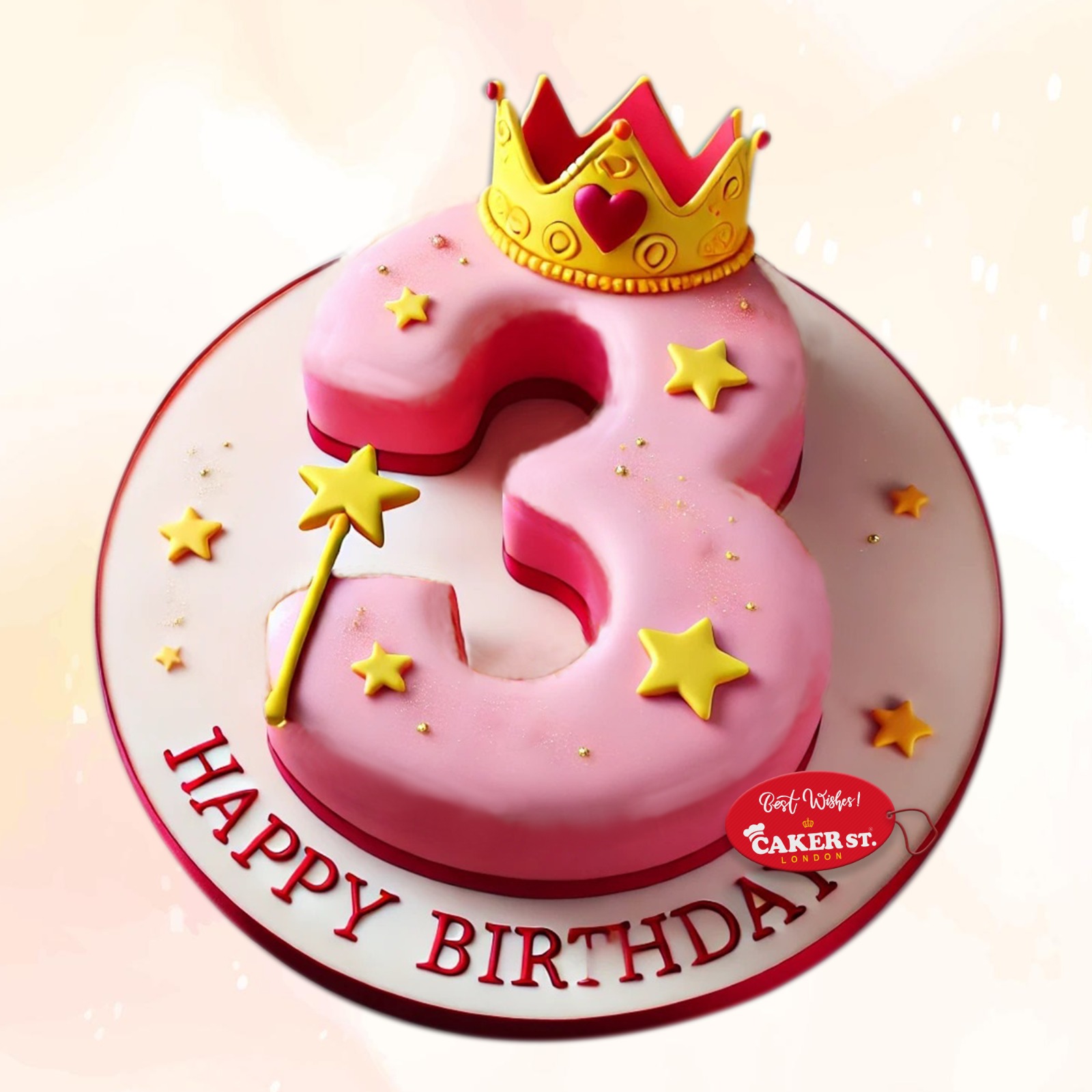 Princess 3rd Birthday Cake For Girls