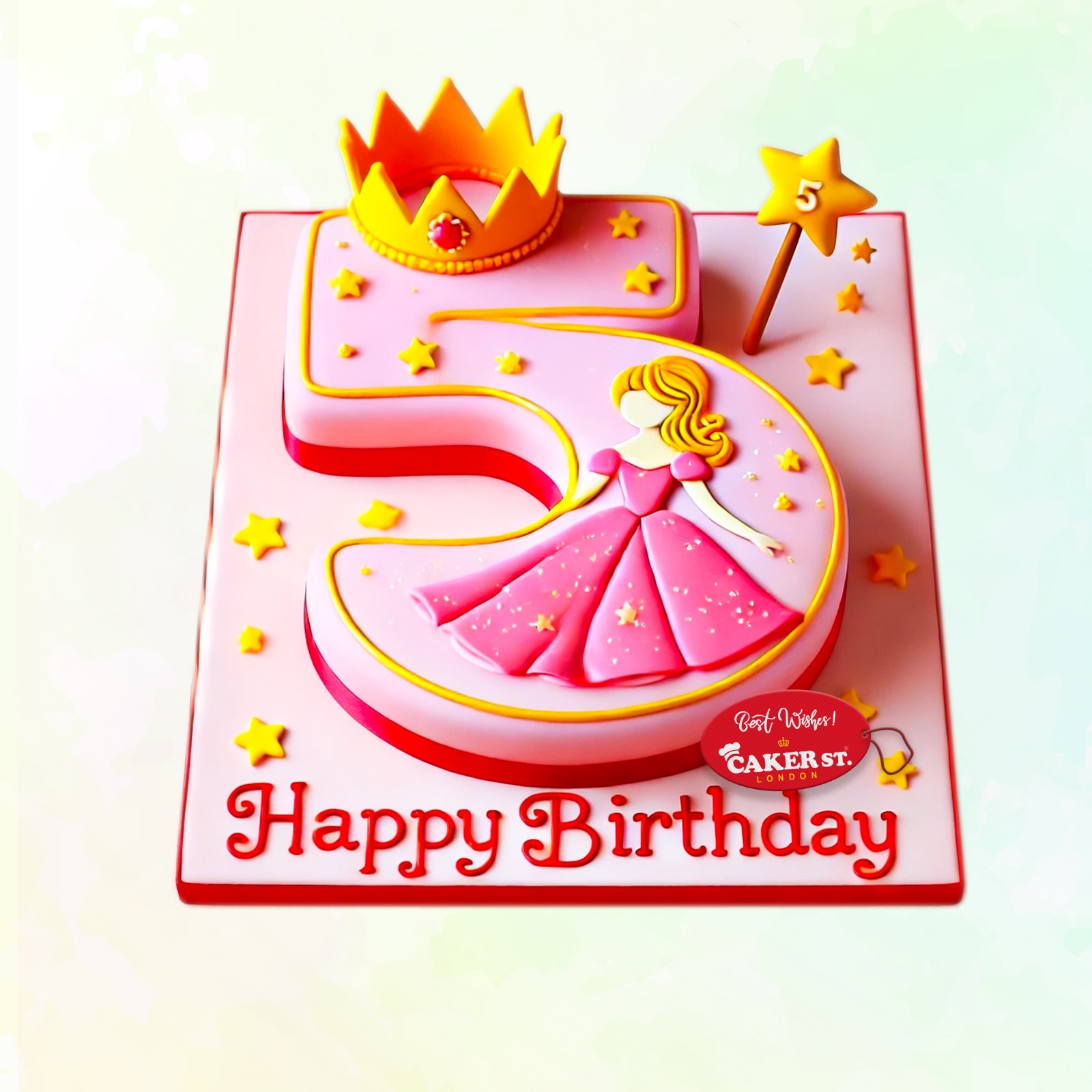 Princess 5th Birthday Cake For Girls