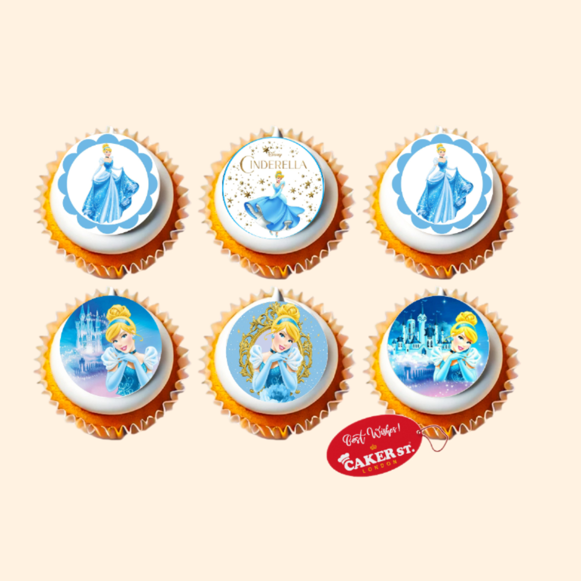 Princess Cinderella Themed Cupcakes 