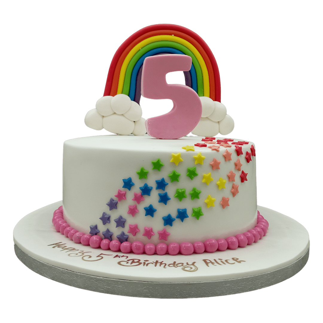 Rainbow Birthday Cake For Girls