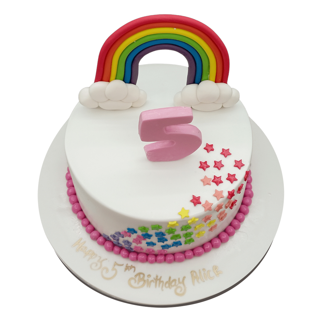 Rainbow Birthday Cake For Girls