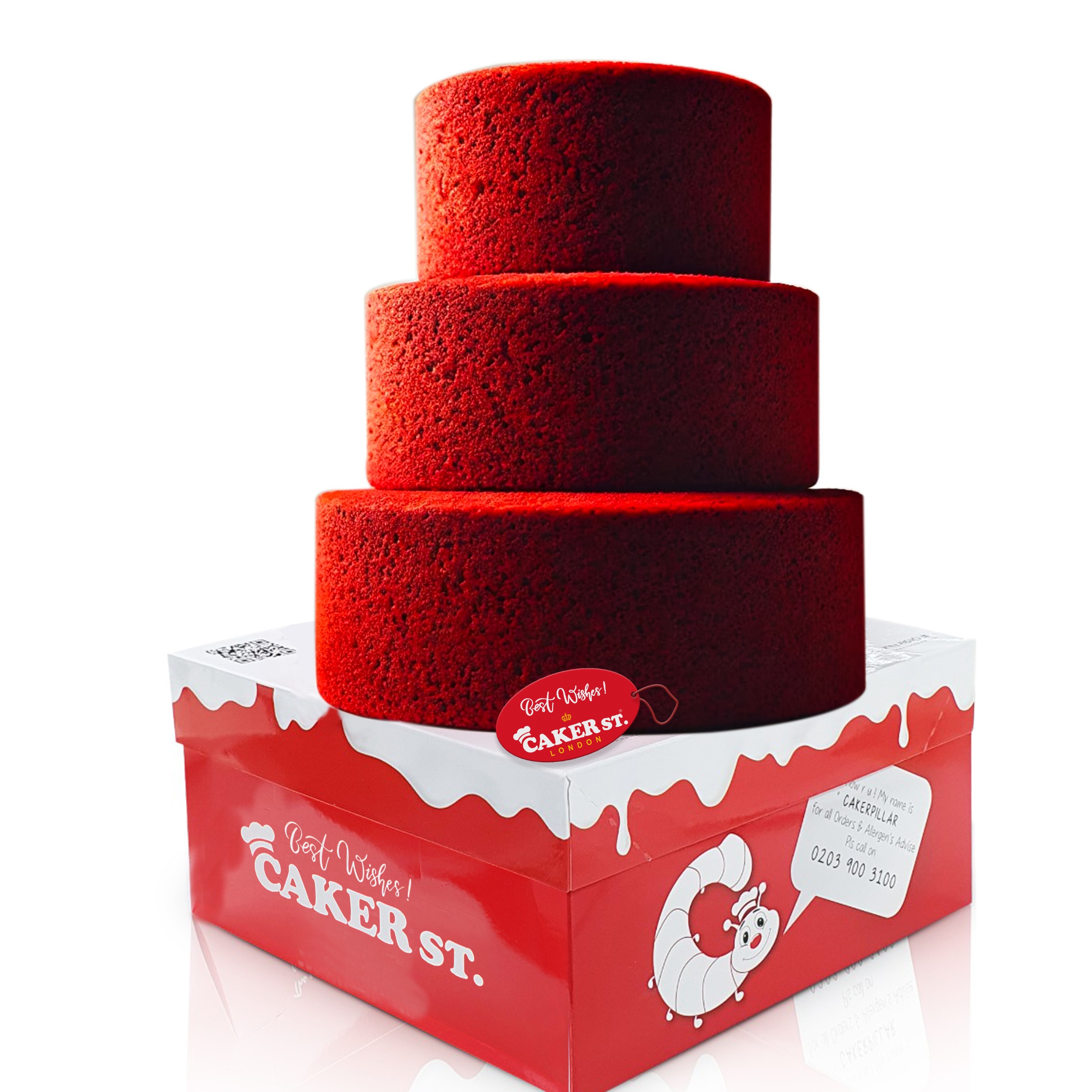 Red Velvet three tier Cake Sponge