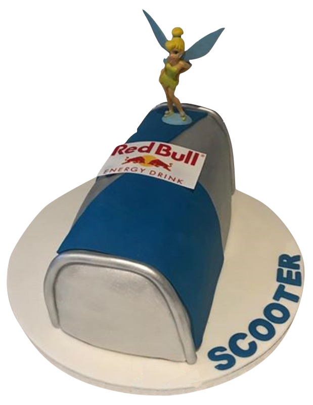 Vodka & Red Bull Cake | This is a 2 tier 12