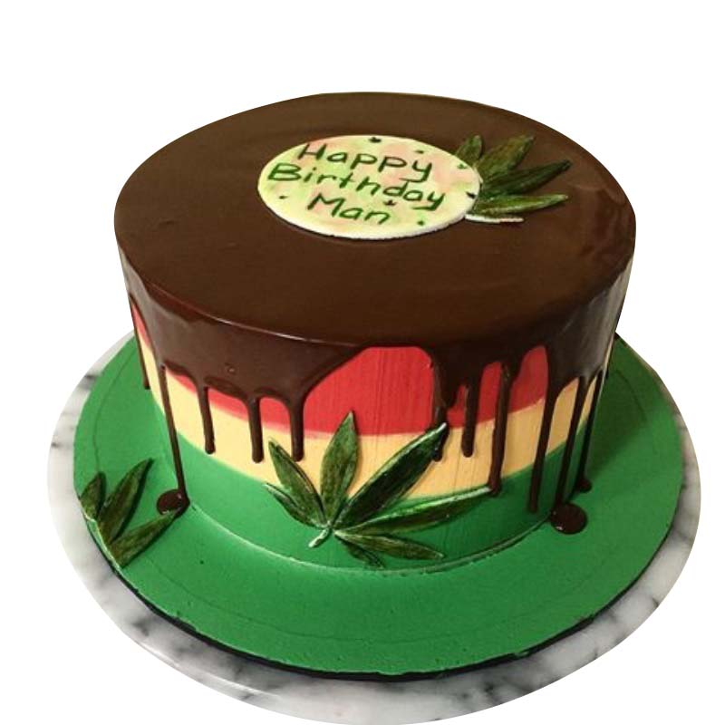 Cakes by Dixiann - Different version of the Rasta color Ganga cake.  @cakes_by_dixiann | Facebook