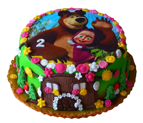 Masha and the Bear - Decorated Cake by Kristina Mineva - CakesDecor
