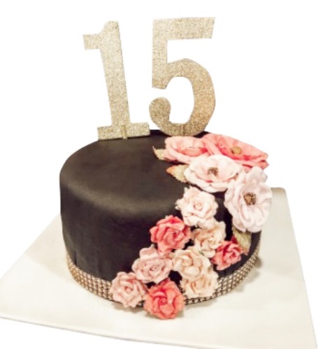 15 Years old Venetian Mask Birthday Cake - Decorated Cake - CakesDecor