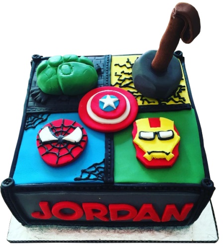 Avengers Birthday Cake